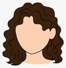 How To Draw Curly Hair - Cartoon Curly Hair Girl, HD Png Download - kindpng